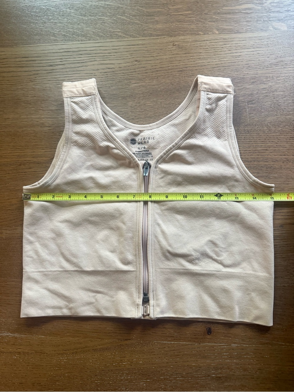 Prairie Wear Hugger Prima Post Surgical Recovery Bra Nude Beige Large - Picture 6 of 11